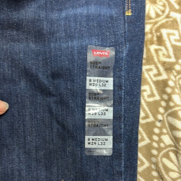 Levi's Women's Straight Leg Jeans - Dark Blue - Picture 3 of 8